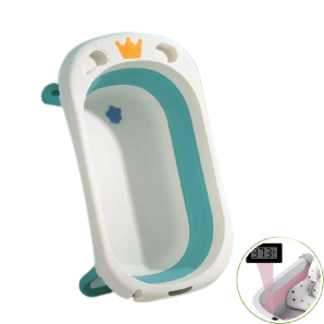 Bañera Plegable con Termómetro Digital