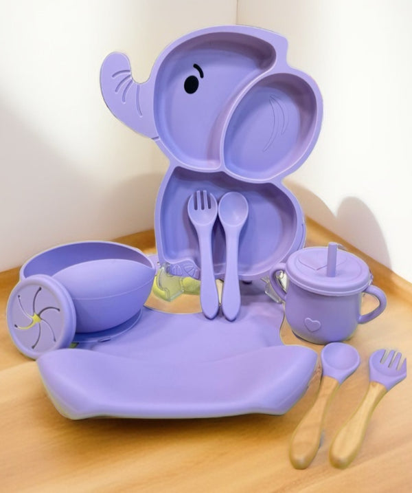 Set de alimentación elefante 9 piezas