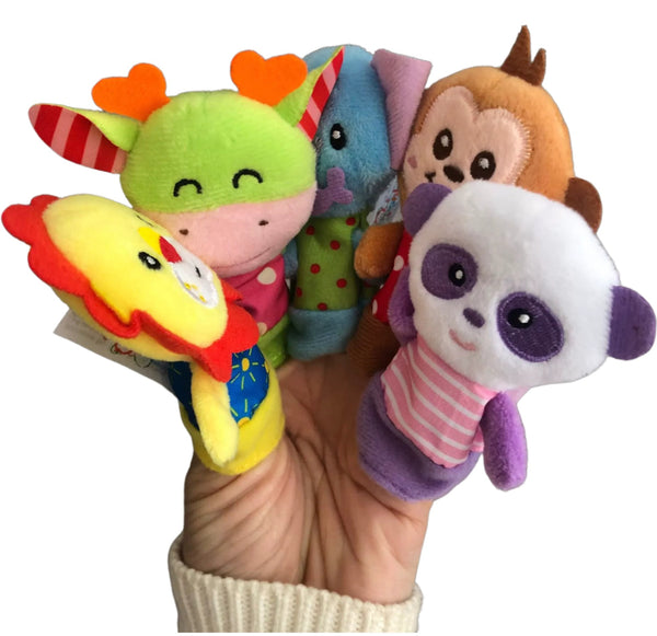 Títeres con adorables animales de granja