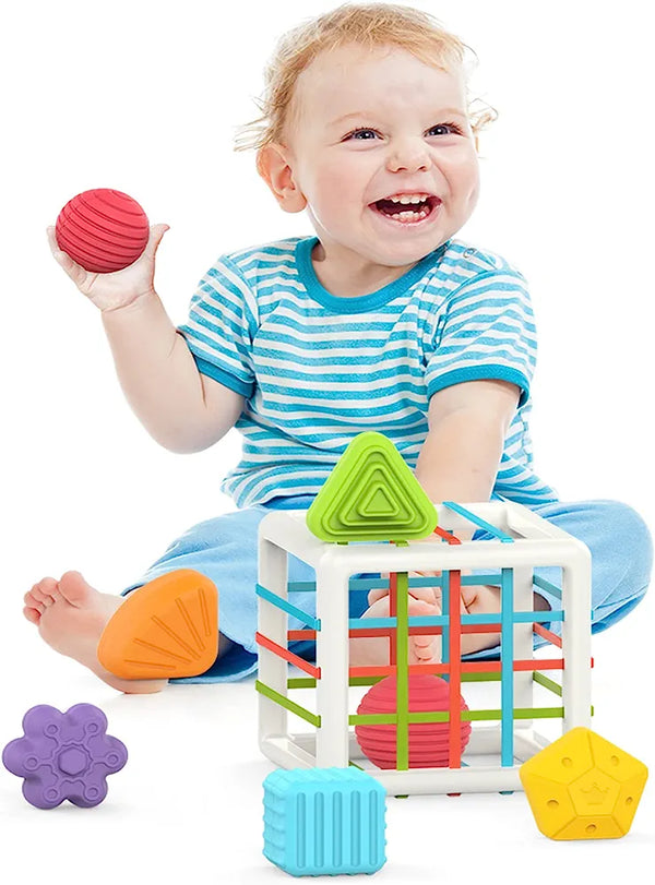 Cubo de Actividades Sensorial para Bebés