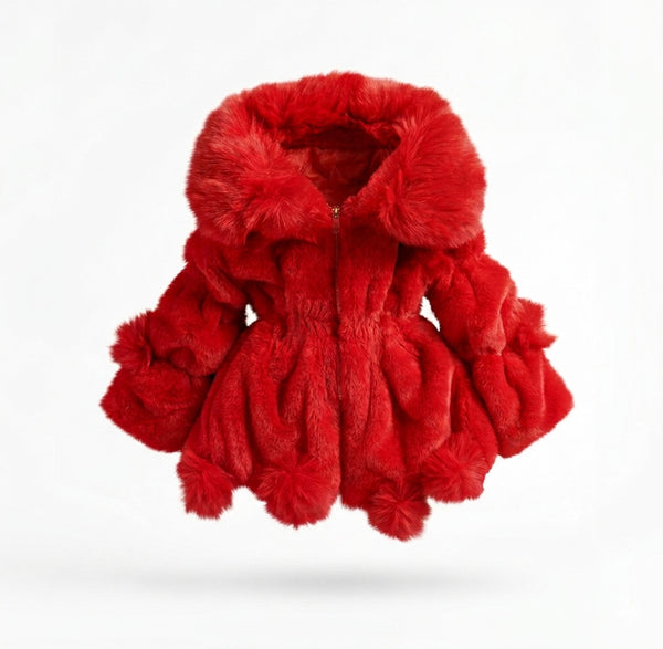 Abrigo de Peluche Elegante para Niñas