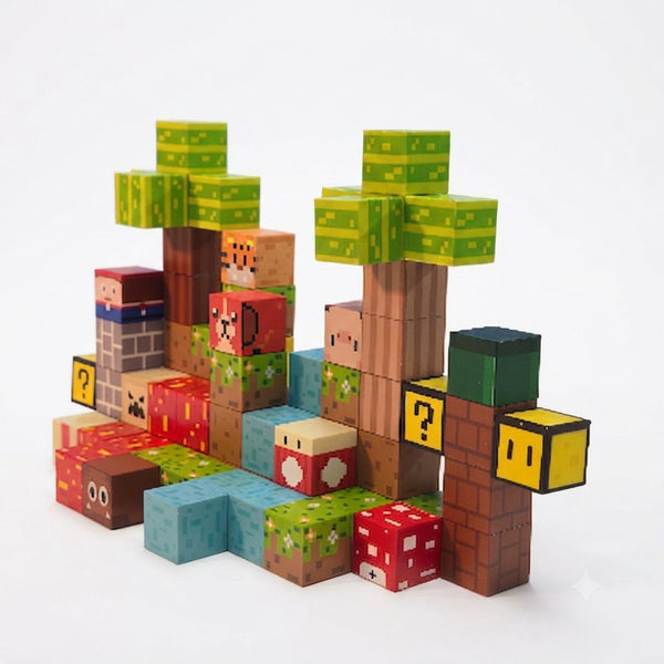 Cubos Magnéticos de Construcción 75 Piezas