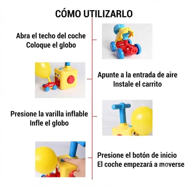 Coche a Propulsión de Aire Balloon Car Air Power