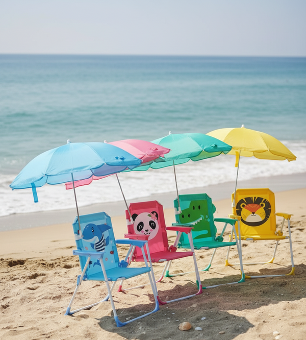 Silla Playera Infantil con Sombrilla