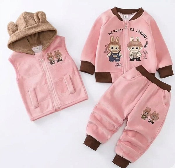 Conjunto Plush Orejitas Invierno