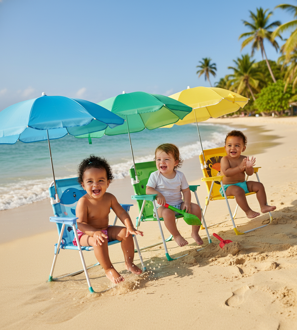 Silla Playera Infantil con Sombrilla