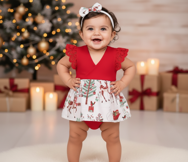 Vestido Para Niña De Navidad