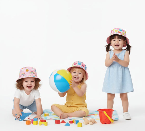 Gorro Reversible Para Niña Protección Solar