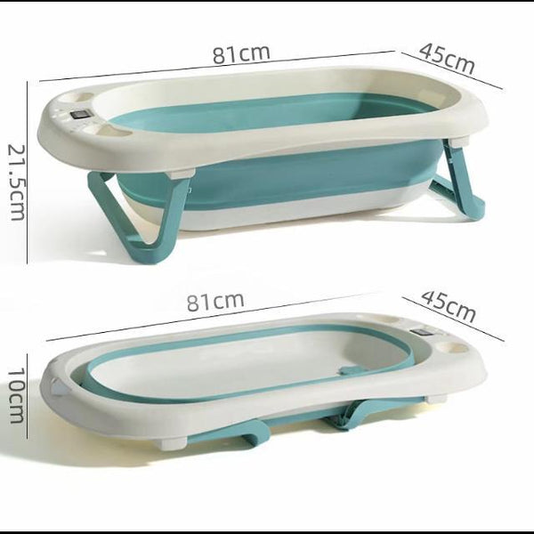 Bañera Plegable con Termómetro Digital