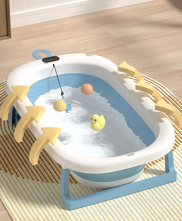 Bañera Plegable para Bebés y Niños con Termómetro Integrado