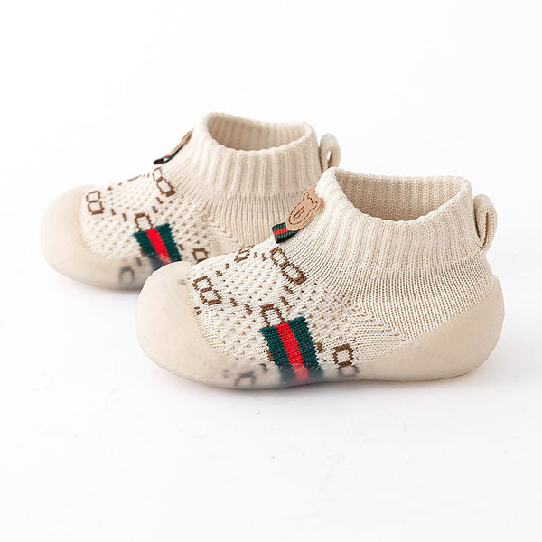 Zapatitos antideslizantes con franja