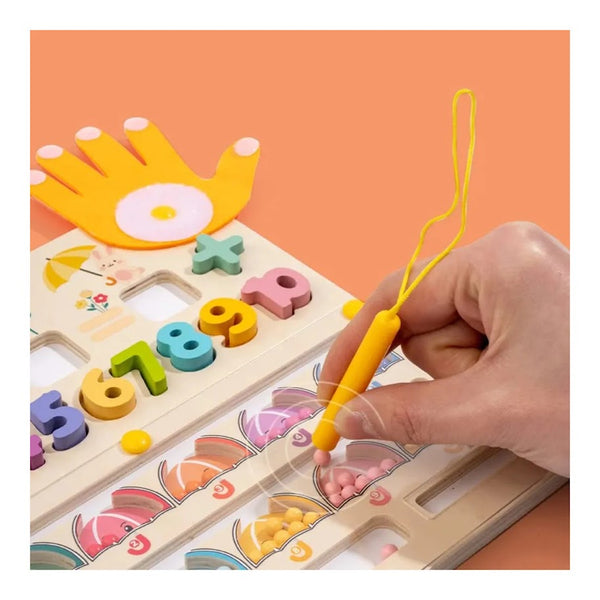Tablero de Madera Montessori 2 en 1