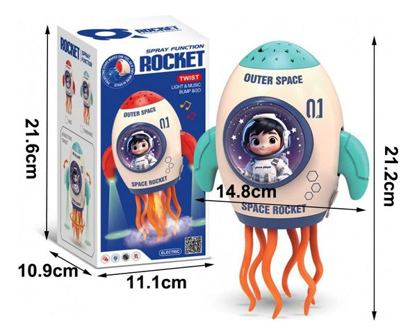 Cohete Pulpo Espacial Proyector y Vapor de Agua