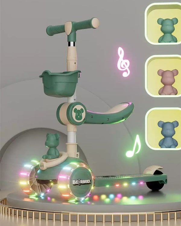 Scooter Infantil con Luces y Accesorios