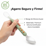 Cuchara de Alimentación 2 en 1 Frutas y Purés Para Bebés