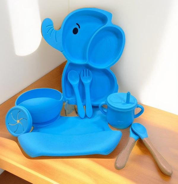 Set de alimentación elefante 9 piezas
