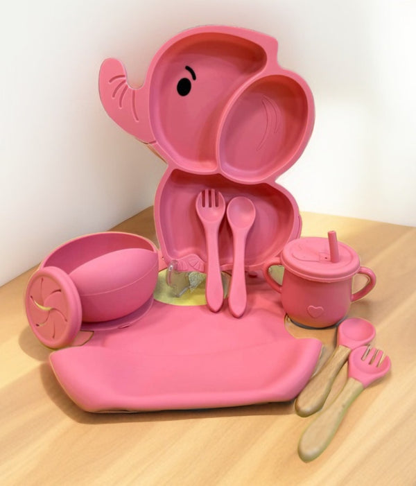 Set de alimentación elefante 9 piezas