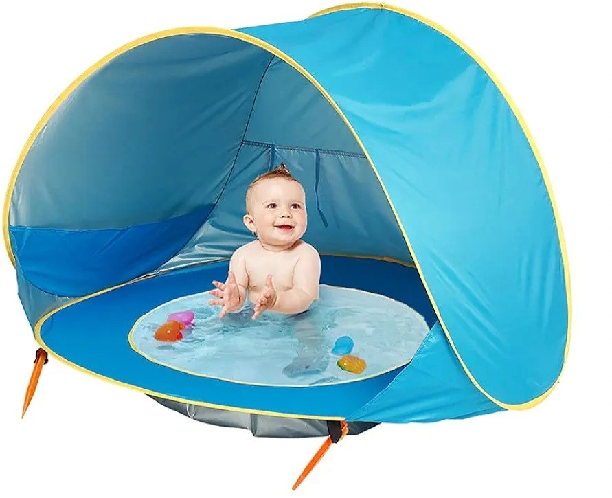 Carpas con protección UV más piscina incorporada Verano