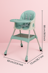 Silla de Comer Evolutiva 2 en 1 Reclinable