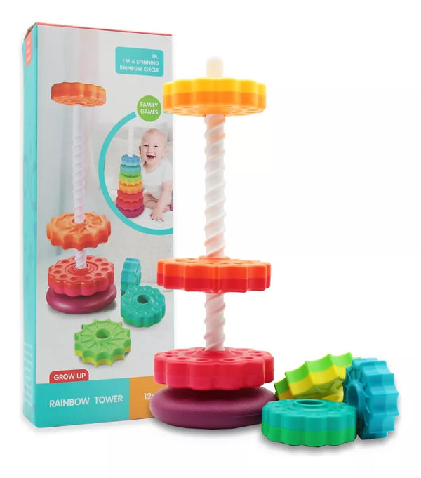 Juguete de Apilar y Girar para Bebés