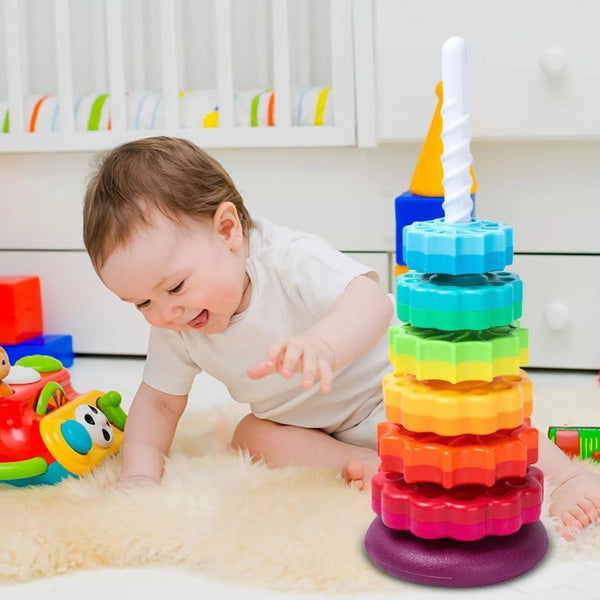 Juguete de Apilar y Girar para Bebés