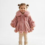 Abrigo de Peluche Elegante para Niñas