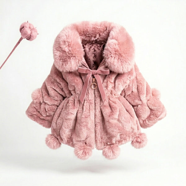 Abrigo de Peluche Elegante para Niñas