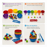Set de Clasificación de Colores y Motricidad Fina Montessori