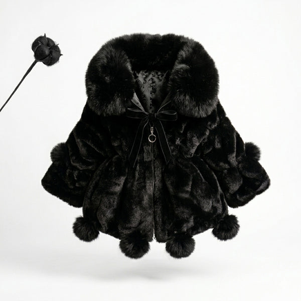 Abrigo de Peluche Elegante para Niñas