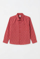 Camisa de Cuadros Roja para Niño