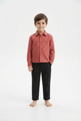 Camisa de Cuadros Roja para Niño