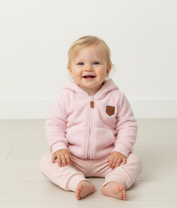 Conjunto de Chaqueta Chiporro y Buzo Suave Niña