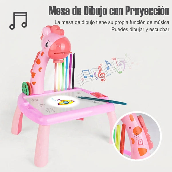 Mesa de Dibujo Proyectora con Luz y Música