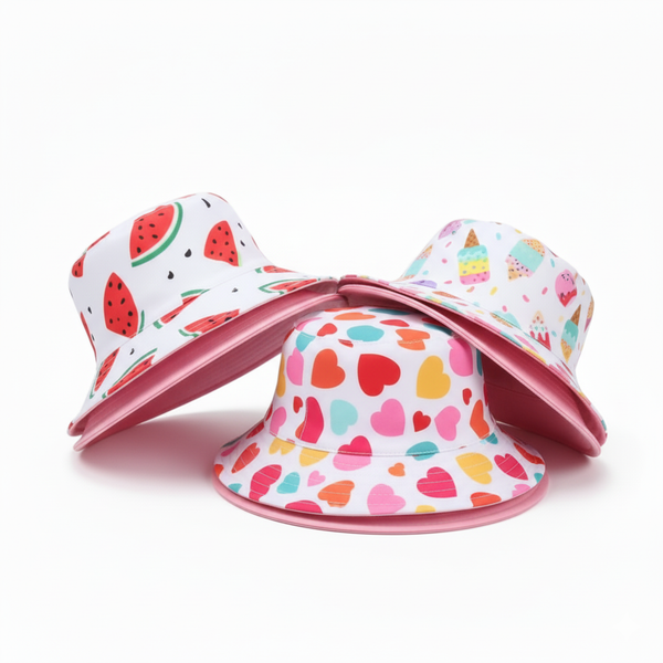 Gorro Reversible Para Niña Protección Solar