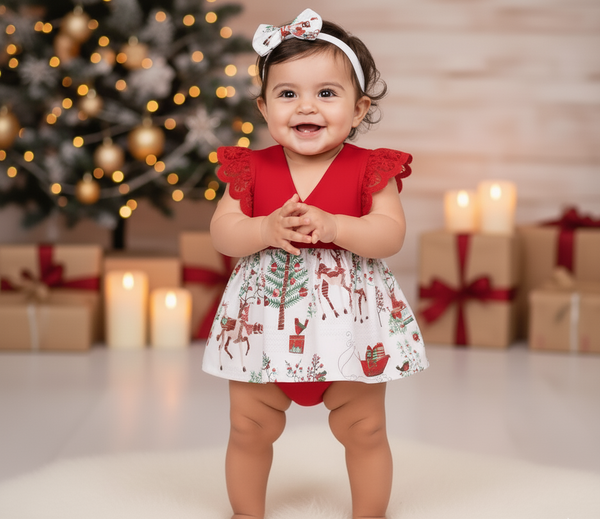 Vestido Para Niña De Navidad
