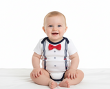 Bodies Manga Cortas Mini Gentleman Para Bebés