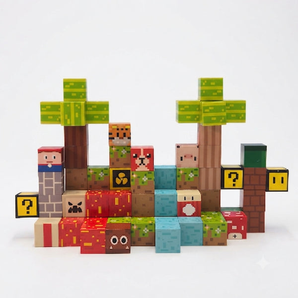 Cubos Magnéticos de Construcción 75 Piezas