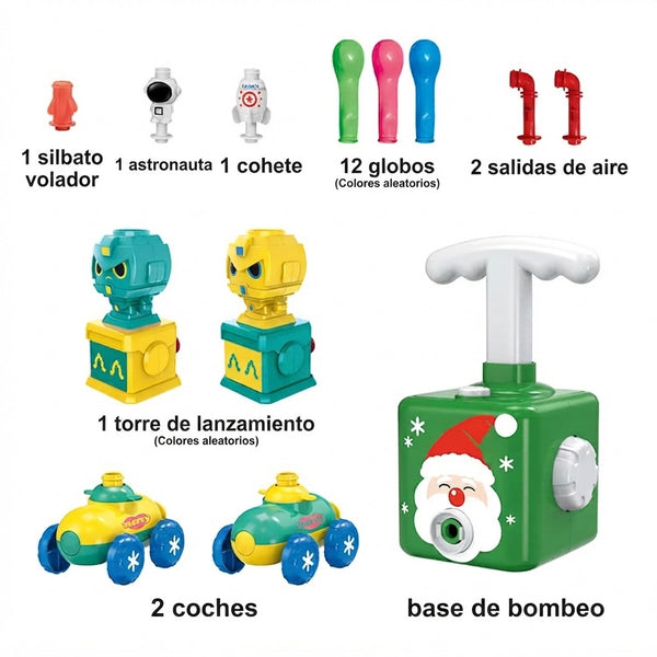 Coche y Cohete a Propulsión de Aire Power Balloon