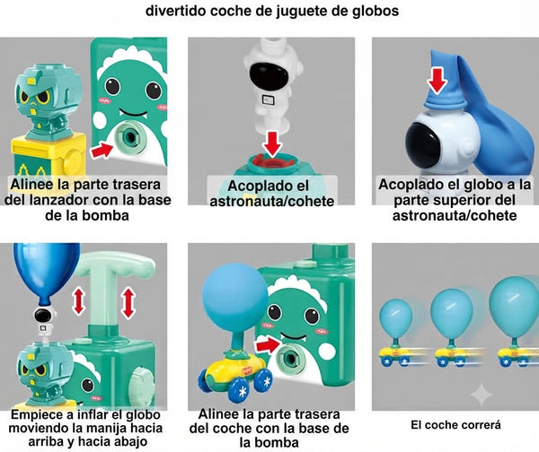 Coche y Cohete a Propulsión de Aire Power Balloon
