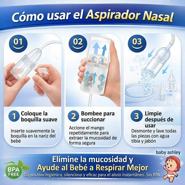 Aspirador Nasal Manual de Alta Precisión