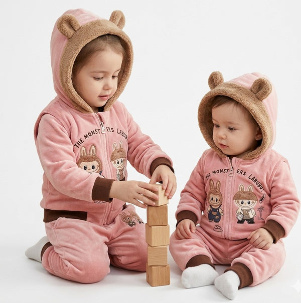 Conjunto Plush Orejitas Invierno