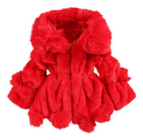 Abrigo de Peluche Elegante para Niñas