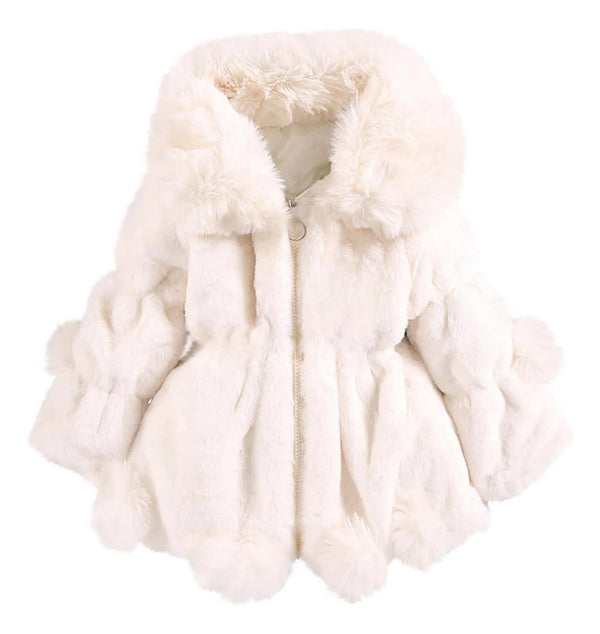 Abrigo de Peluche Elegante para Niñas