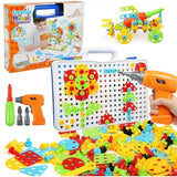 Maletín de Construcción Creativa con Taladro Infantil