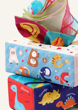Caja de Pañuelos Sensoriales para Bebés