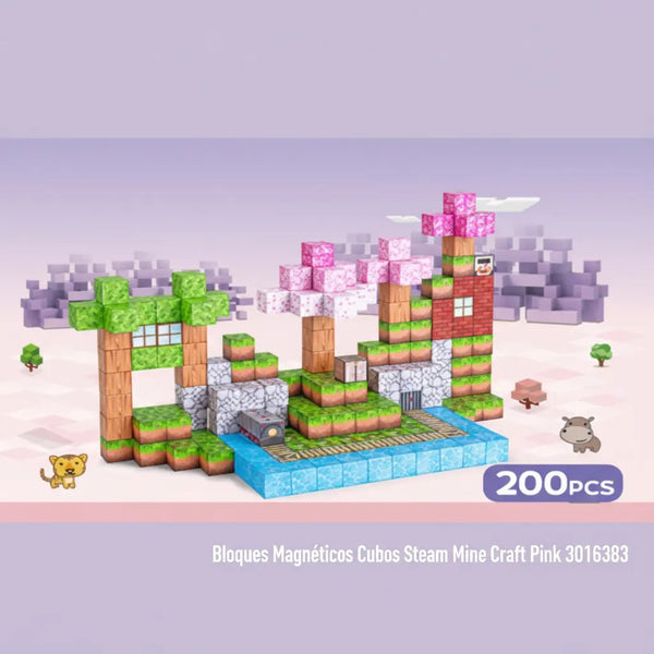Cubos Magnéticos de Construcción 200 Piezas