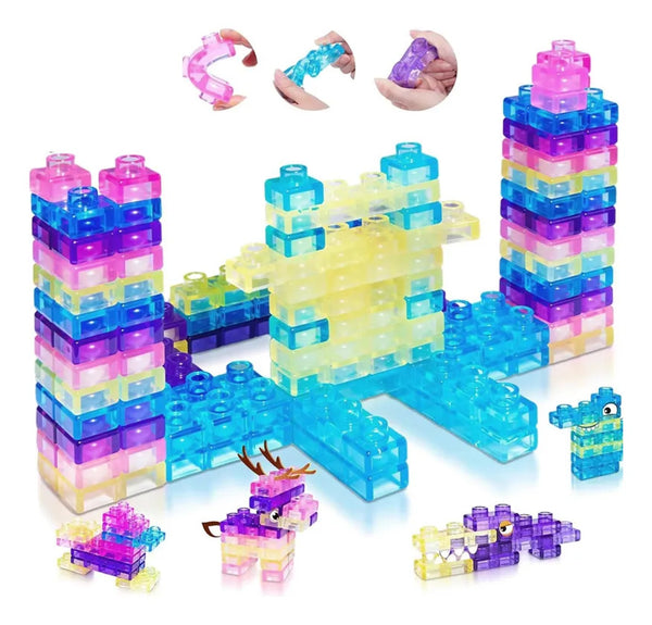 Bloques de Silicona Flexibles LEGO – 40 Piezas