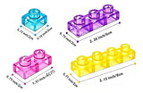 Bloques de Silicona Flexibles LEGO – 40 Piezas