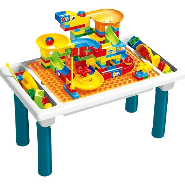 Mesa de Actividades con Bloques de Construcción 94 Piezas
