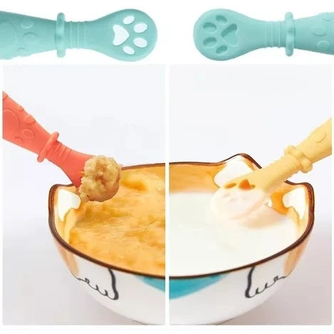 Cucharitas Mordedor de Silicona para Bebés